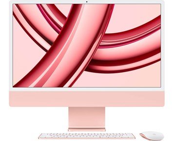 Apple-24-inch iMac - Retina 4,5K display, M3 chip 8‐core CPU 10‐core GPU, 8GB RAM, 512GB SSD - Pink-iMac. Verdens beste alt-i-ett-maskin.-Stationary 