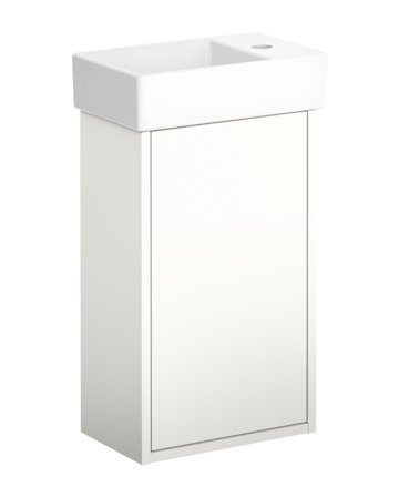 Gustavsberg Artic Small GB71ACVC34TMSWL Kommodpaket vit/mattvit, 36 cm, vänster Vit/mattvit, Badrum