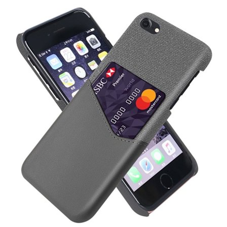 Bofink iPhone SE 2020 skal med korthållare - Silver/Grå