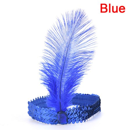 Fjer Flapper Paillet Charleston Kjole Kostume Kvinder Solid Mul