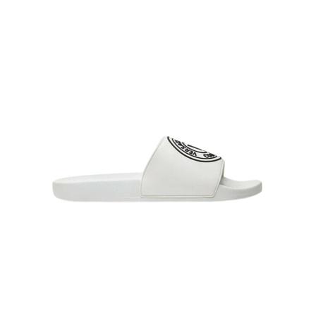 Versace Jeans Couture V-Emblem Sliders , Wit , Heren , Maat: 40 EU