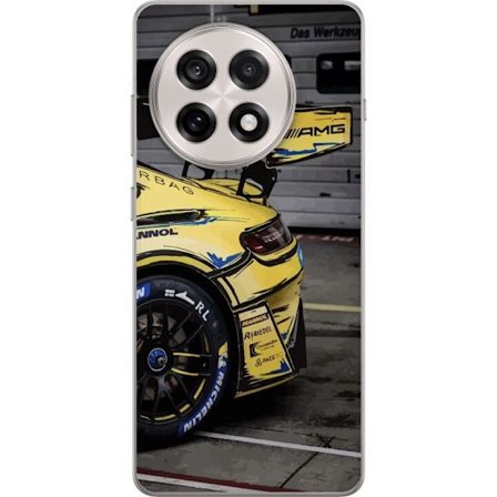 Yhteensopiva Puhelinkuori OnePlus 13R Mercedes AMG juliste urheiluauto kilpa-auto keltainen muotoilu ylellisyys saksalainen merkki moottoriurheilu tai