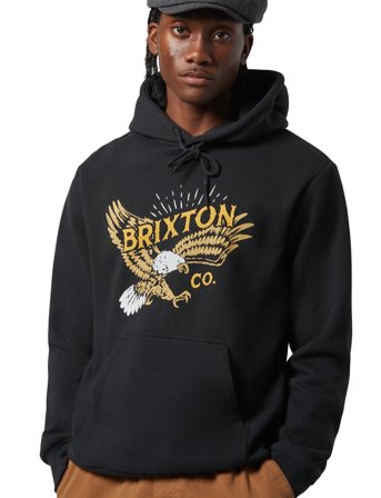 Brixton Keeler Hoodie - Black - S