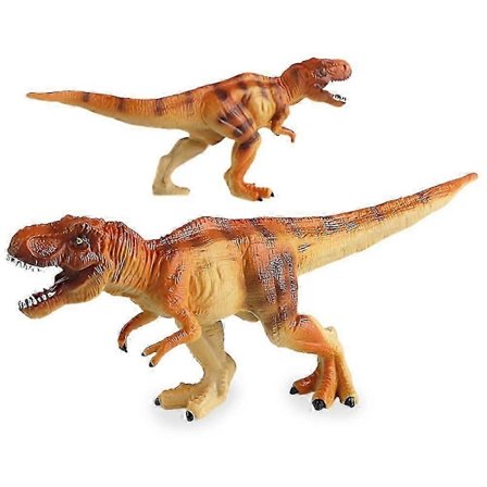 Realistisk T-Rex Dinosauriefigur, Gul Tyrannosaurus Leksak, Pedagogisk Jurassic Leksak för Barn