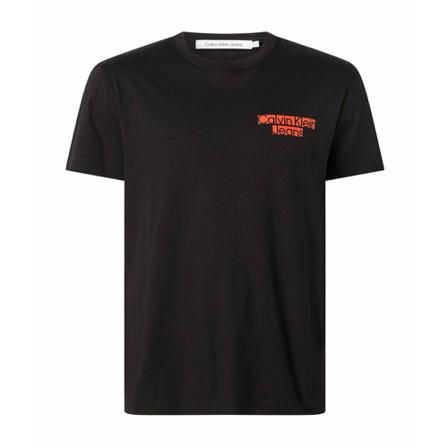 Calvin Klein, Short Sleeve Shirts Zwart, Heren, Maat:XL