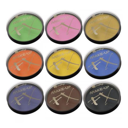 Oversett til norsk: ANSIKT- OG KROPPSFARVE Lyseblå