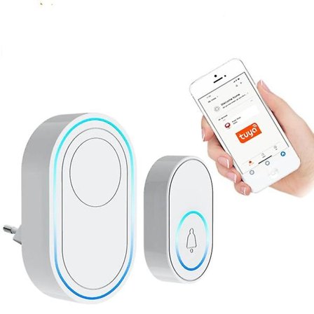 Trådlös dörrklocka WiFi-larmsystem Intelligent trådlös dörrklocka Strobe Siren