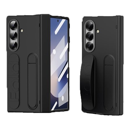 Samsung Z Fold6 telefoncover, telefoncover med håndledsrem, sort