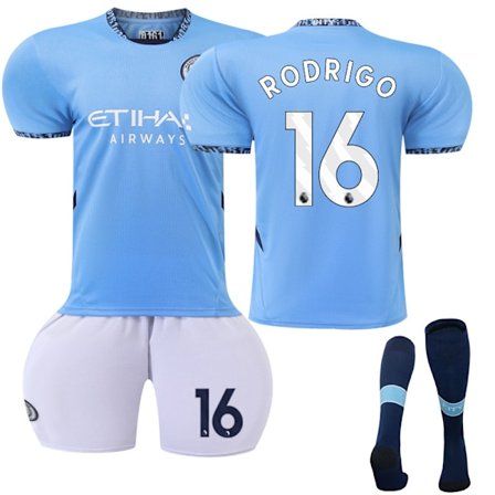 2425 Manchester City ny hjemmebane fodbolduniform 9 Harland trøje 17 Debrouane sæt