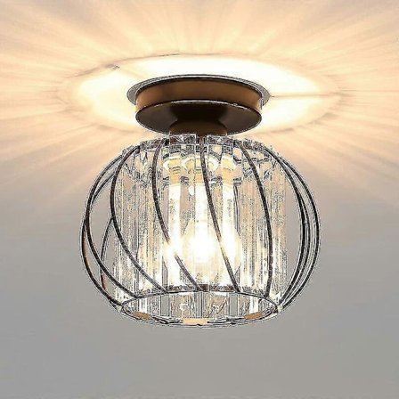 Moderne Krystall Taklampe E27 Led Taklampe Mini Krystall Lysekrone For Kjøkken Spisestue Soverom Gang Inngang