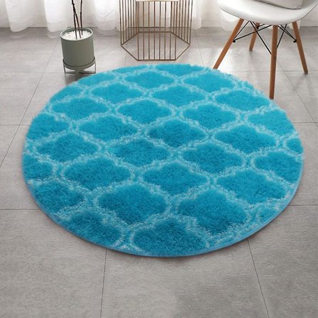 Runde tepper Myke Komfortable Fluffy Shaggy Høyhaug Tepper For Stue Soverom