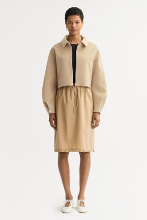 Soft Goat - Zip jacket - Cashmere jacket - S - Camel