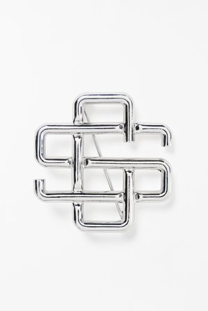 Soft Goat - Silver Brooch - One Size - Silver