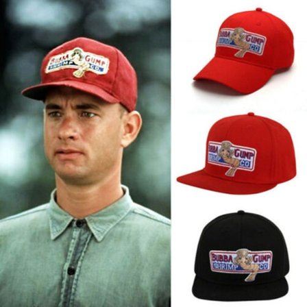 1994 Bubba Gump Shrimp CO. Forrest baseball-lippis Snapback Cap Co Punainen