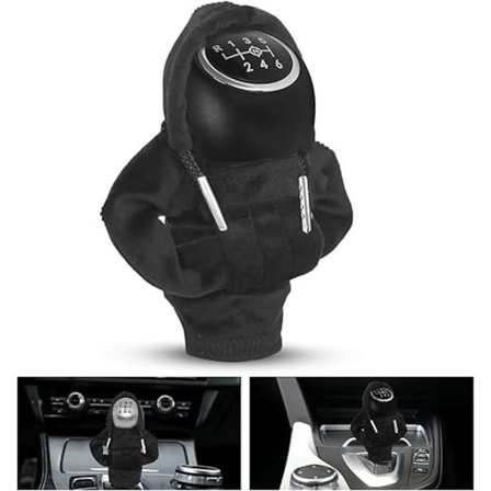 Hoodie Gear Shift Knob Cover, Universal Fit Gear Cover