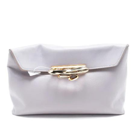Alexander McQueen Pre-owned, Pre-owned Leather clutches Grijs, Dames, Maat:ONE Size