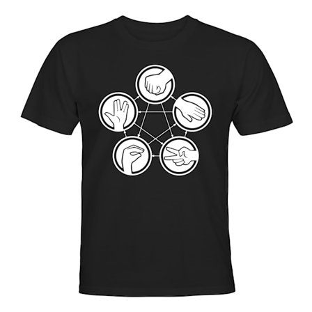 Rock Paper Scissors Lizard Spock - T-SHIRT - HERR