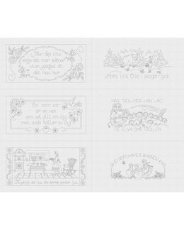 Kirjontamalli Seinävaatteet