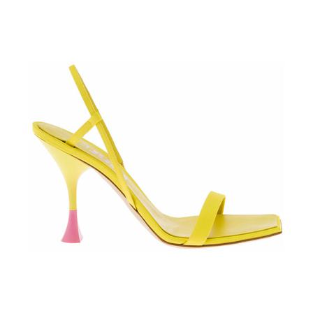 3Juin, High Heel Sandals Żółty, Kobieta, Rozmiar: 38 EU