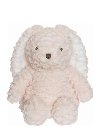Teddykompaniet | Teddy Heaters, Rabbit With Wavy Fur, Pink | 35 CM