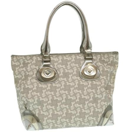 Celine Vintage, Pre-owned Leather Handbag Grijs, Dames, Maat:ONE Size