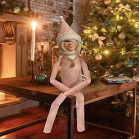Snoop On A Stoop Jul Elf Doll Hem Dekorationer Jul present