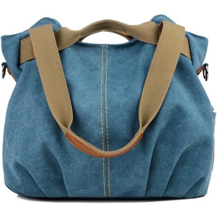 Dam Canvas Handväska Axelväska Crossbody Väska Handväska Sliten Väska