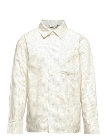 Nkmvilfred Ls Shirt Skjorte Creme Name It