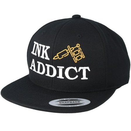 Tattoo Collective - Svart snapback Keps - Ink Addict Black Snapback @ Hatstore