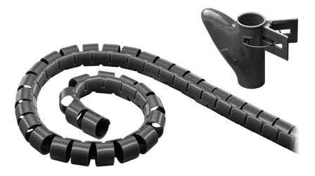 Goobay CM WireTube schwarz, 2,5 m