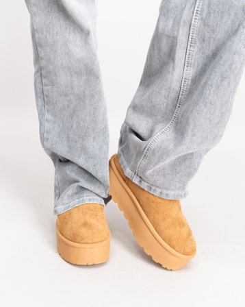 RYVLS Low Chunky Winter Boots Brun Sko Jente - Kids Brand Store