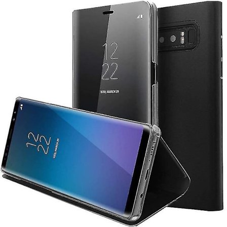 Samsung Galaxy Note 8 Clear View Case Cover Stötsäkert Spegel Flip Case Clear View Cover