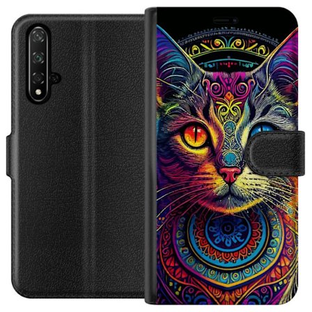 Yhteensopiva Lompakkokotelo Honor 20 Kissa