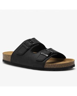 Herrsandal svart mocka Airbed Svart - 41 - Embla of Sweden