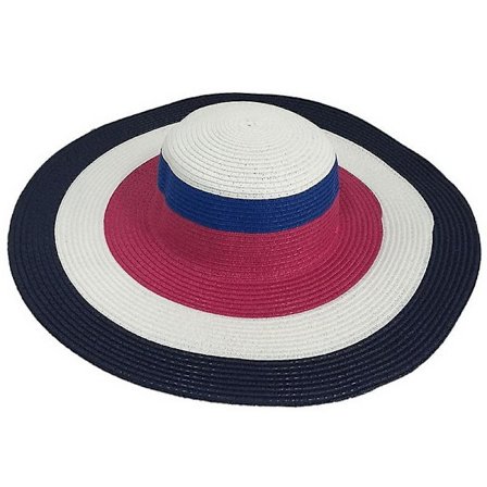 Dam bred solhatt med bred brätte i halm Upf 50 sommarhatt hopfällbar rulla upp floppy