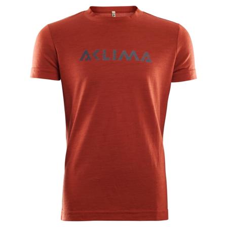 Aclima LightWool T-shirt Junior Children short-sleeved sweaters Red 160-170