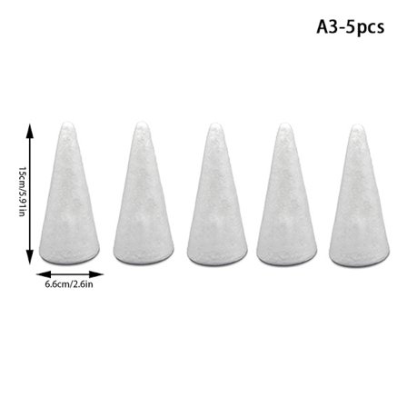 1/2/5 st Konformade Skumklot för Julgransdekoration