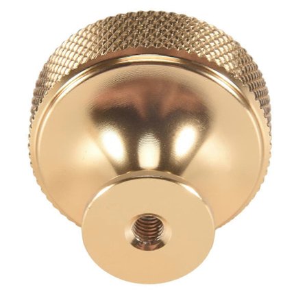 10-pakning 3 cm børstet gull skapknotter riflet kjøkkenskap knotter gull skuff knotter runde Dr