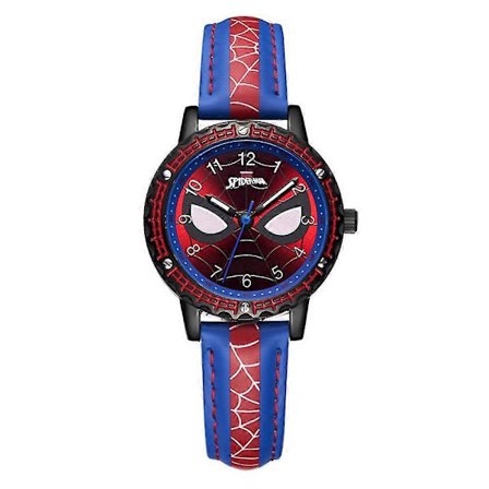 Spiderman Ure Lysende Kvarts Armbåndsur Analog Børn Drenge Piger Børn Superhelte Festgaver (FMY) Blå Rød