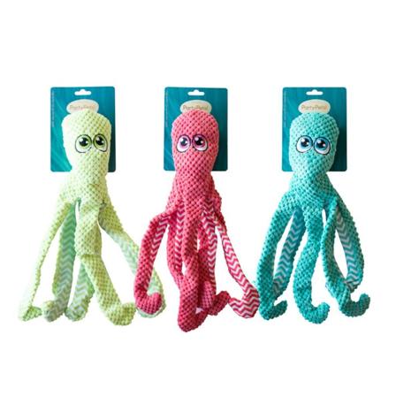 Party Pets Blekkspruten Ove Hundeleke 40cm, Hund, Leker, Tøy og plysj