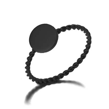 Enkelt rostfritt stål Retro Lady Butterfly Twisted Chain Rings Hjärta Kors Runt Enkelt Finger Smycken För Dam Tillbehör