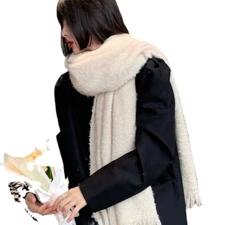 Store bløde cashmere-føles pashmina-sjal til kvinder