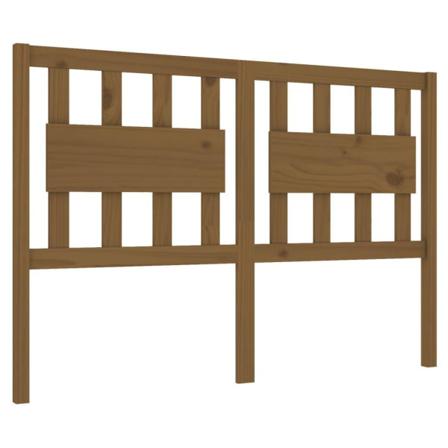 Vidaxl Sänggavel Honungsbrun 140,5x4x100 Cm Massiv Furu Brun