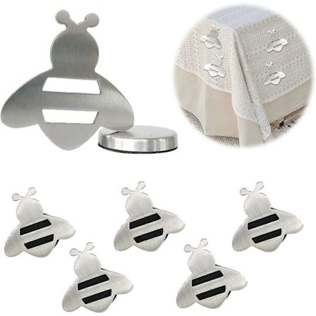 8 st Magnetiska Dukvikter för Utomhusbruk, Bi-formade Dukvikter för Utomhusbruk, Extra Starka Magneter för Dukar - Bra-XS2-