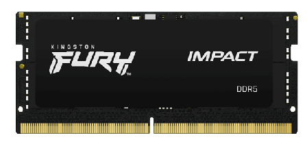 Kingston FURY Impact - DDR5 - sett - 32 GB: 2 x 16 GB - SO DIMM 262-pin - 6000 MHz / PC5-48000 - ikke-bufret