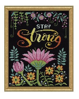 Broderikit Billede Stay Strong - Design Works Crafts