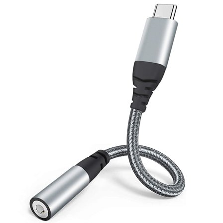 USB-C till 3,5 mm Jack-adapter, Typ C till 3,5 mm Hörlursadapter Aux Digital Audio Earphone Adapter