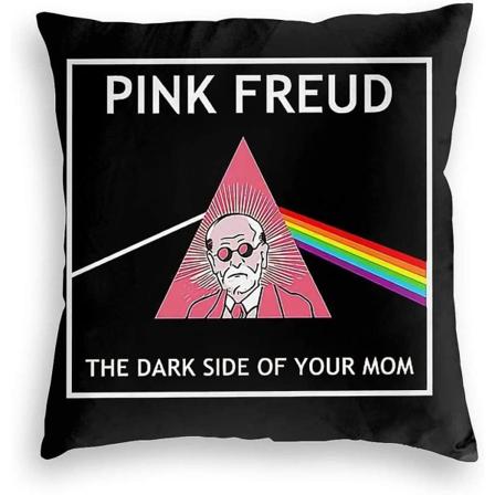 Lyxiga kuddfodral P I N K Freud Mjuka solida dekorativa kuddfodral för soffa, säng och bil, paket med 1 18x18 tum