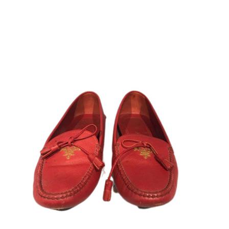 Prada Vintage, Pre-owned Mocassins Rood, Dames, Maat:37 EU