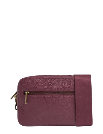 Markberg Eleambg Web. Cross. Bag, Grain - Burgundy - ONE SIZE